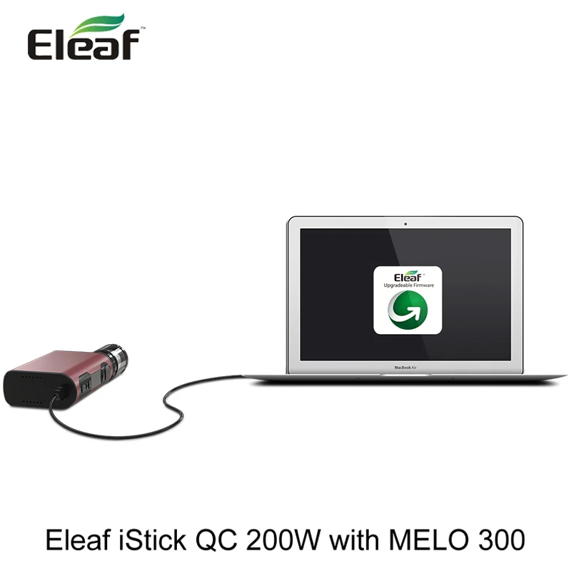 Новый оригинальный Eleaf iStick QC 200 Вт комплект с 3 5 мл Melo 300 емкостью 5000 мАч встроенный