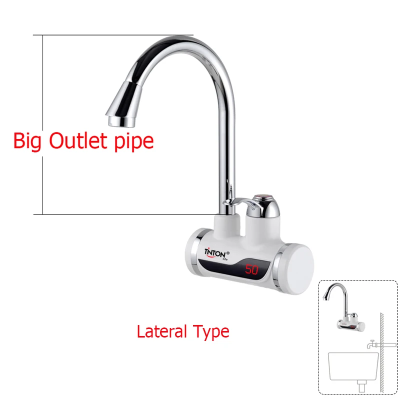 TINTON LIFE Instant Tankless Electric Hot Water Heater Faucet Kitchen Instant Heating Tap Water Heater with LED EU Plug images - 6