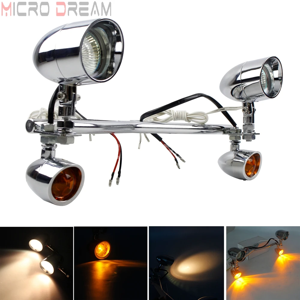 Миниатюрный прожектор для мотоцикла Проходная фара с сигнальным светом