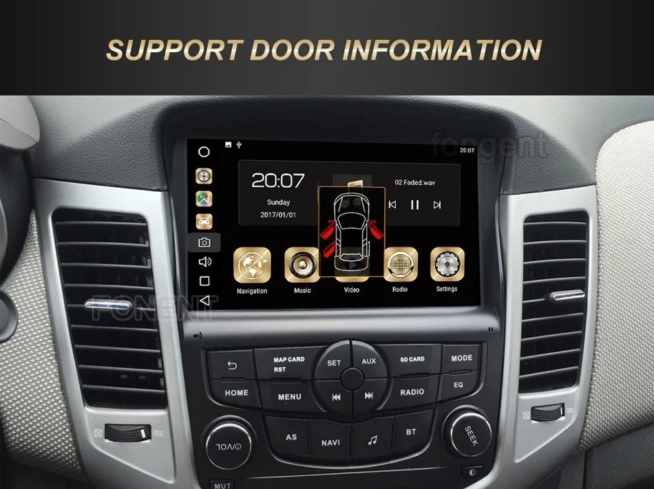 " Android 9,0 Автомобильный gps радио авто стерео навигатор мультимедийный плеер для Chevrolet Cruze 2008 2009 2010 2011 с PX6 4 Гб+ 64 ГБ