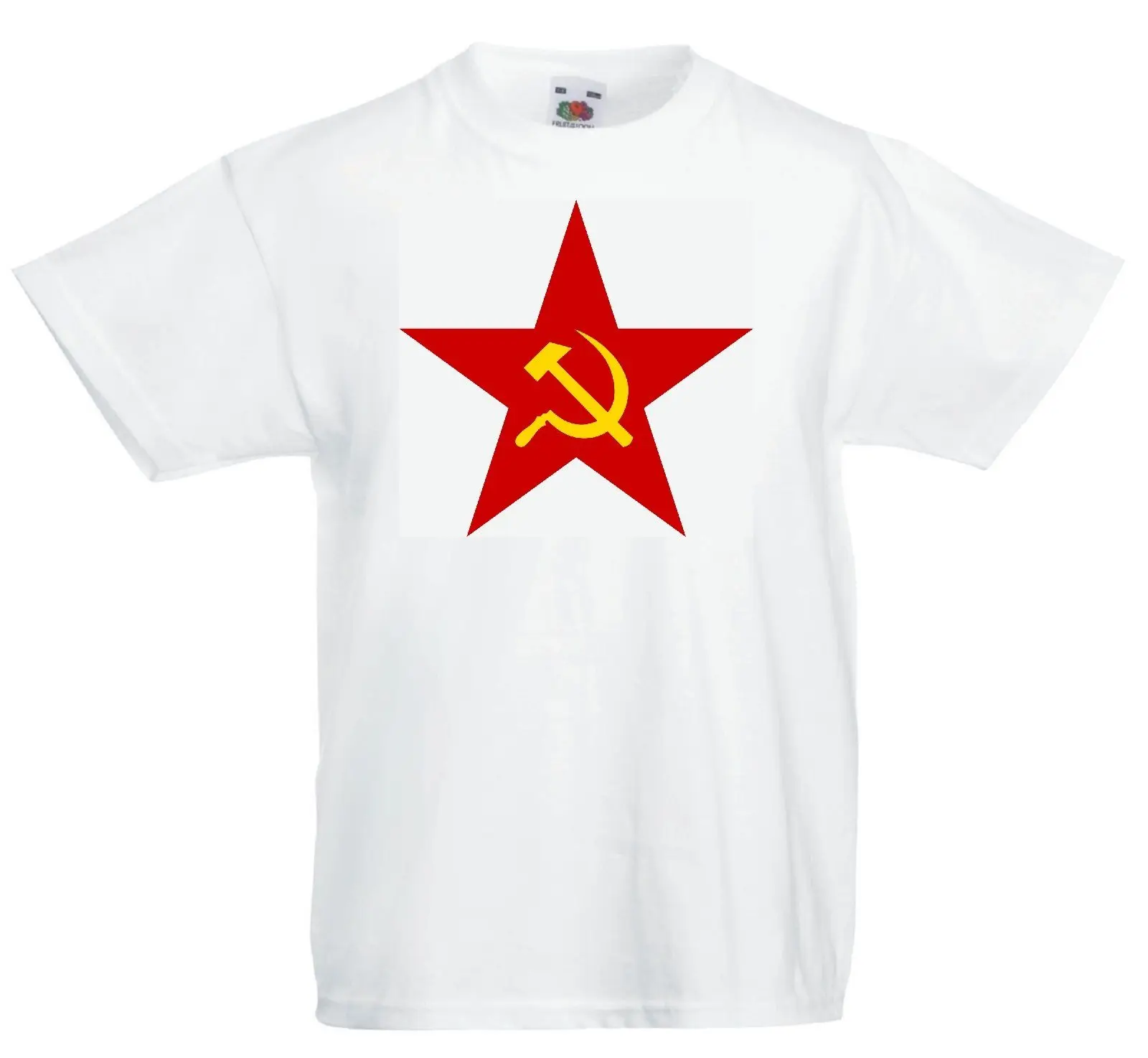 Футболка с молотком и серпом Коммунистическая футболка красной звездой
