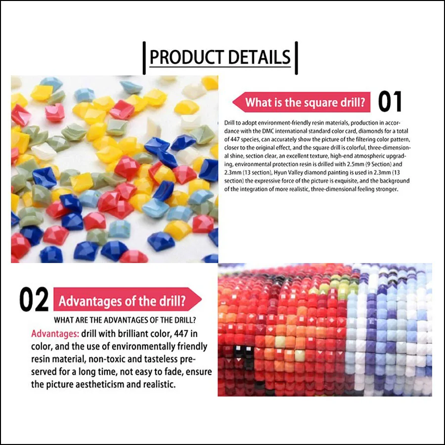 Новый продукт алмазная вышивка цветок 3d крестиком мозаика пазл 5d полный квадрат