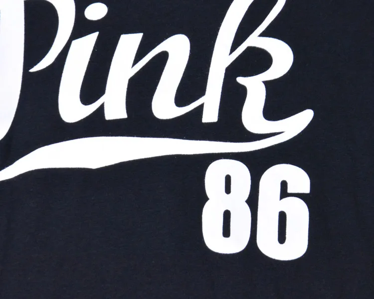 

New Women's Cotton T-shirt PINK 86 Printed Short Sleeve Slim Tshirt