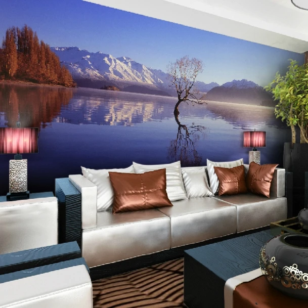 

Wholesale papel de parede beauty scenery murals sofa background wallpaper for living room 3d wall photo mural vinyl wall sticker