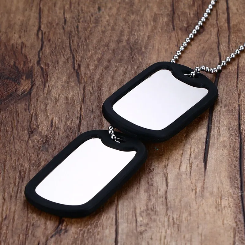 Vnox Нержавеющая сталь dog tag Цепочки и ожерелья Классическая мода Для мужчин Цепочки и ожерелья ювелирные изделия полированный