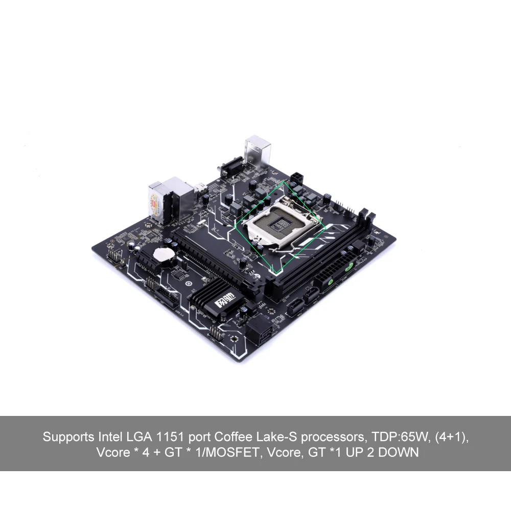 Цветная материнская плата H310M-E PRO V20 Материнская плата Процессор Intel LGA 1151 DDR4 SATA3.0 mATX PCI-E 3,0 слот расширения для рабочего стола