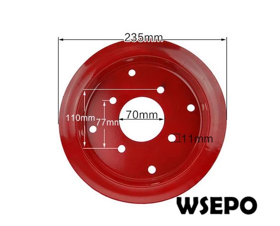 

OEM Quality! 400-8 Size Walking Steel Wheel for 170F(7HP)Gas Engine or 170F/173F 4~5HP Diesel Engine Powered Farm/Garden Tillers