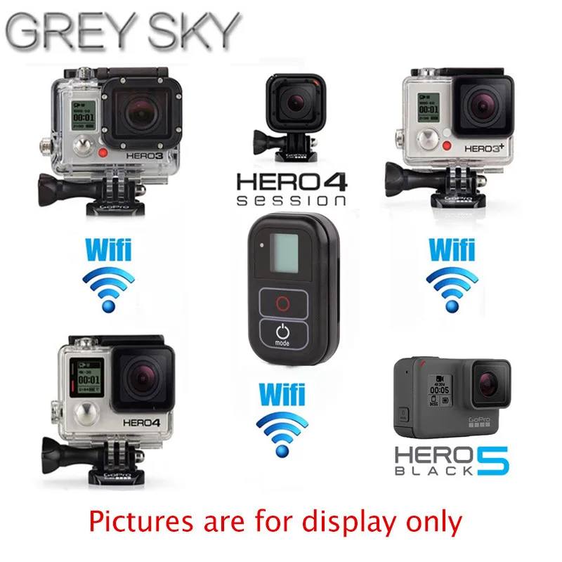 Новый водонепроницаемый пульт дистанционного управления GoPro hero 7 Wi Fi аксессуары