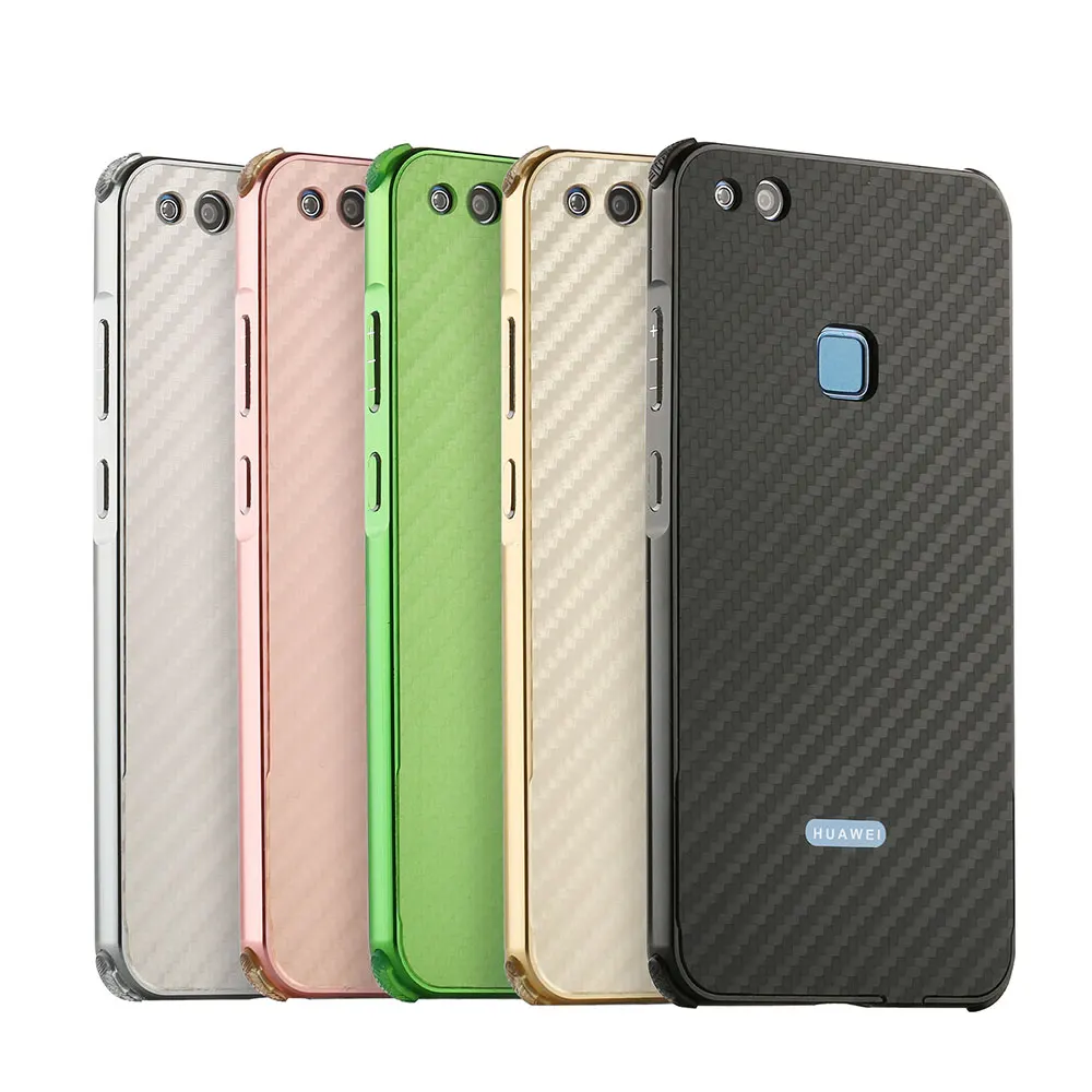 YeeSite для Huawei P10 Lite чехол с защитой от ударов накладка из углеволокна алюминиевой