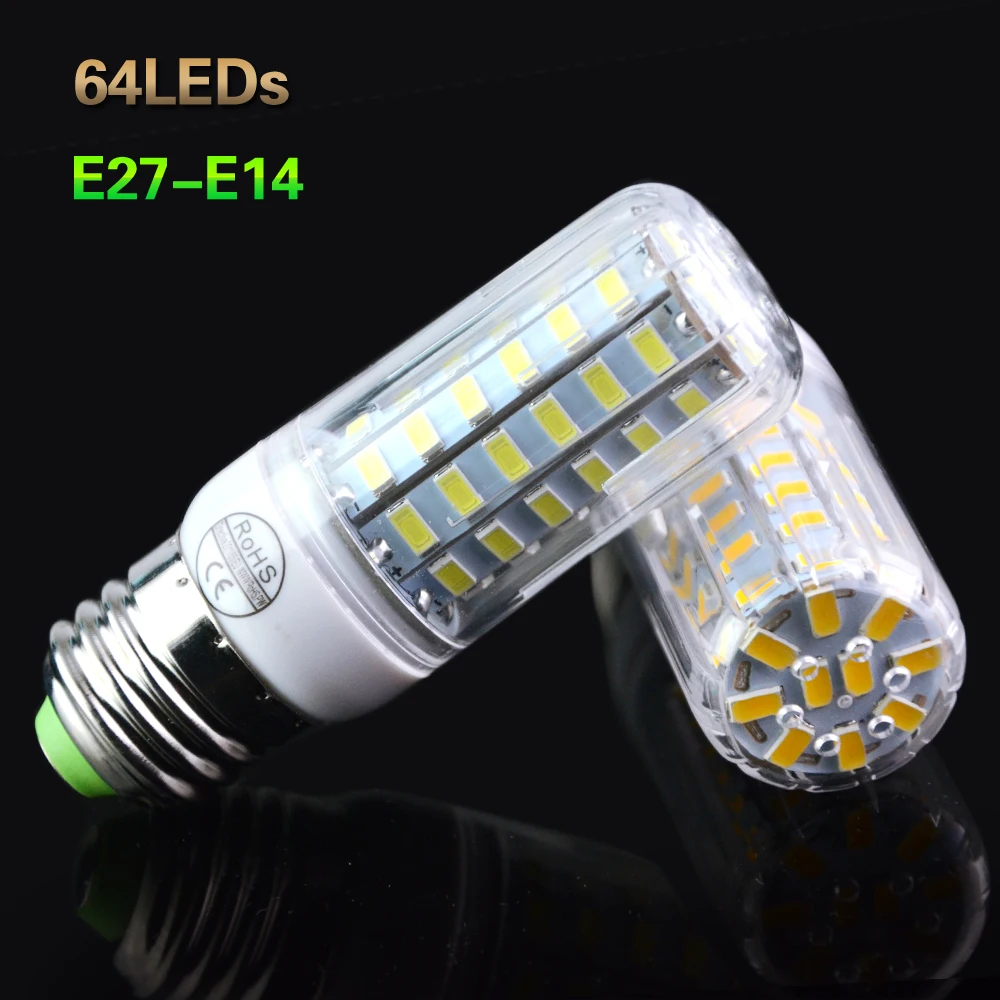 Светодиодная лампа Кукуруза E27 E14 5730 в CFL 7 Вт 11 12 15 18 20 24 36 48 56 69 72|light area|light emitting diode
