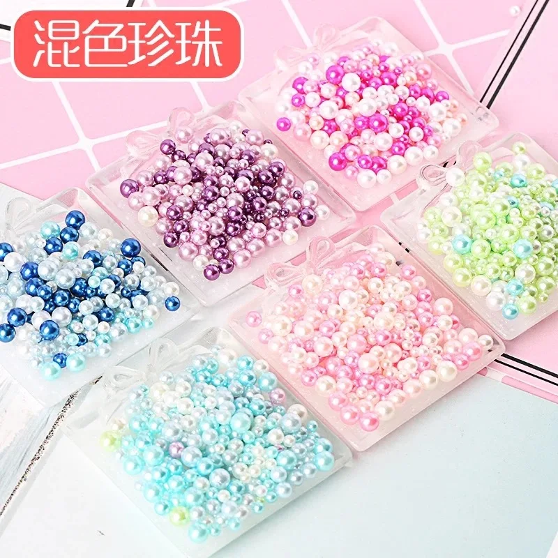 Круглые бусины без отверстий 3/4/5/6/8 мм Приблизительно 200 шт./лот|beads for diy|pearl round