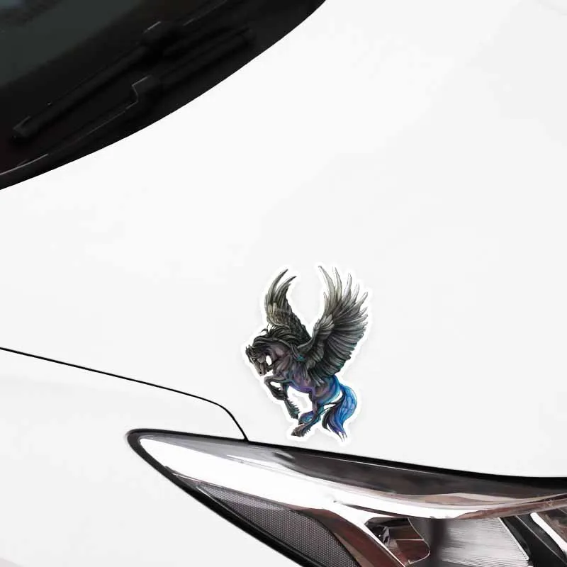 YJZT 11CM*15.5CM Originality Car Styling Flying Horse PVC Sticker Decal Graphical 5-0774 | Автомобили и мотоциклы