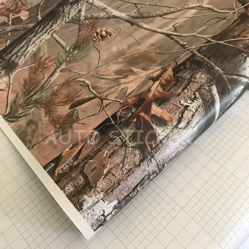 Виниловая автомобильная пленка с камуфляжным рисунком дерева ПВХ клейкая
