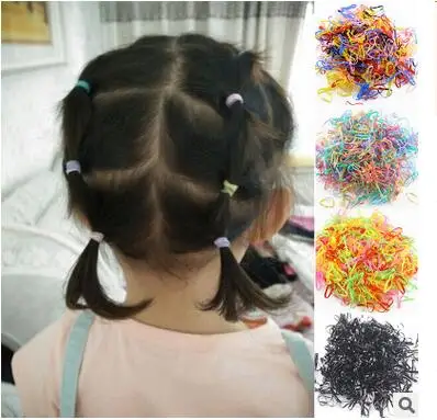 400 шт./упак. Модный Прозрачный Резинкой Женщин Девушки Эластичный Диапазон Волос