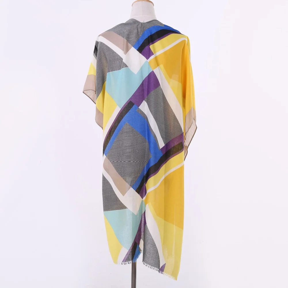 Дизайнер 2019 трикотажные сезон: весна–лето Для женщин шарф в клетку теплые