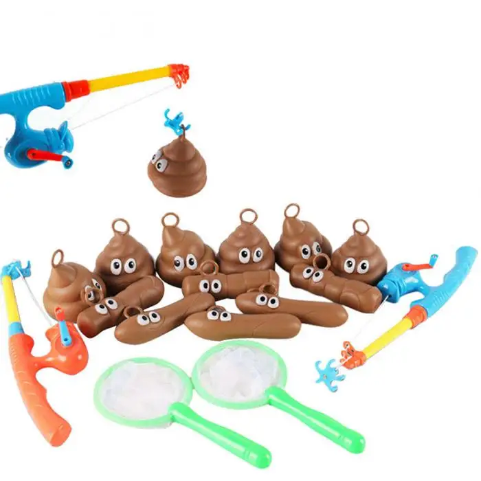 Забавная детская Ванна игрушечная Рыбалка набор Floaters Poo плавающие банные шалости игрушки AN88