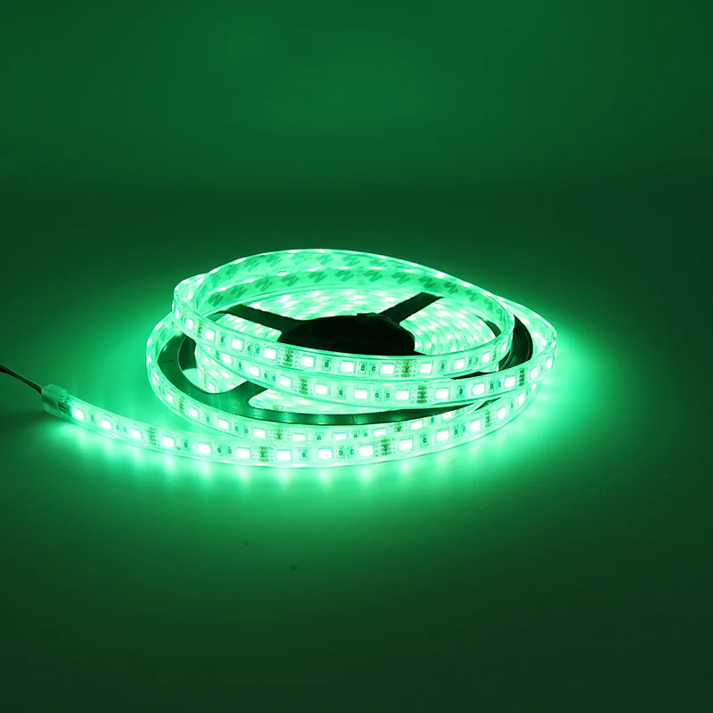 IP68 Водонепроницаемая светодиодная лента 5050 12В 60LED/м белый теплый RGB использовать