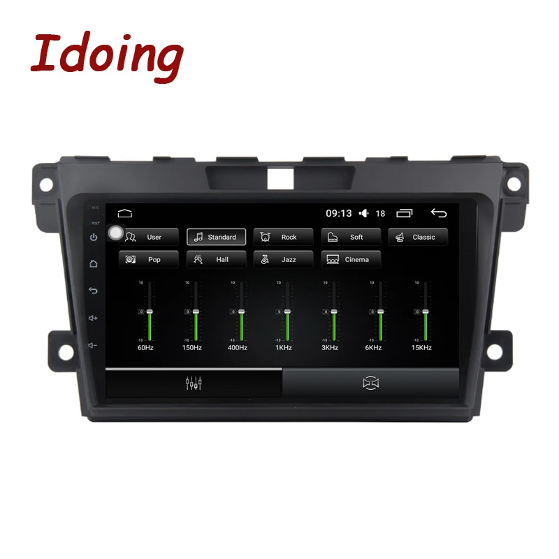 Автомобильный мультимедийный плеер Idoing 1Din 2.5D IPS экран android 8 0 радио Vedio подходит