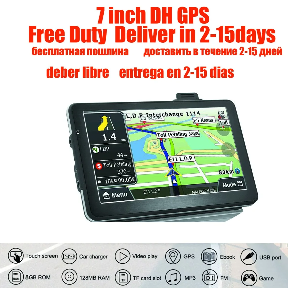 Навигатор для грузовиков Oriana 7 дюймов gps навигатор 800 МГц FM/8 ГБ/DDR 128 м новые карты