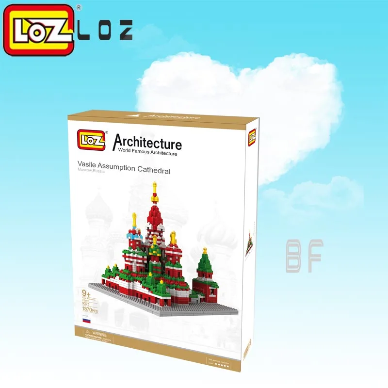 LOZ Architecture подарок для собора Василия серия алмазных блоков строительные блоки