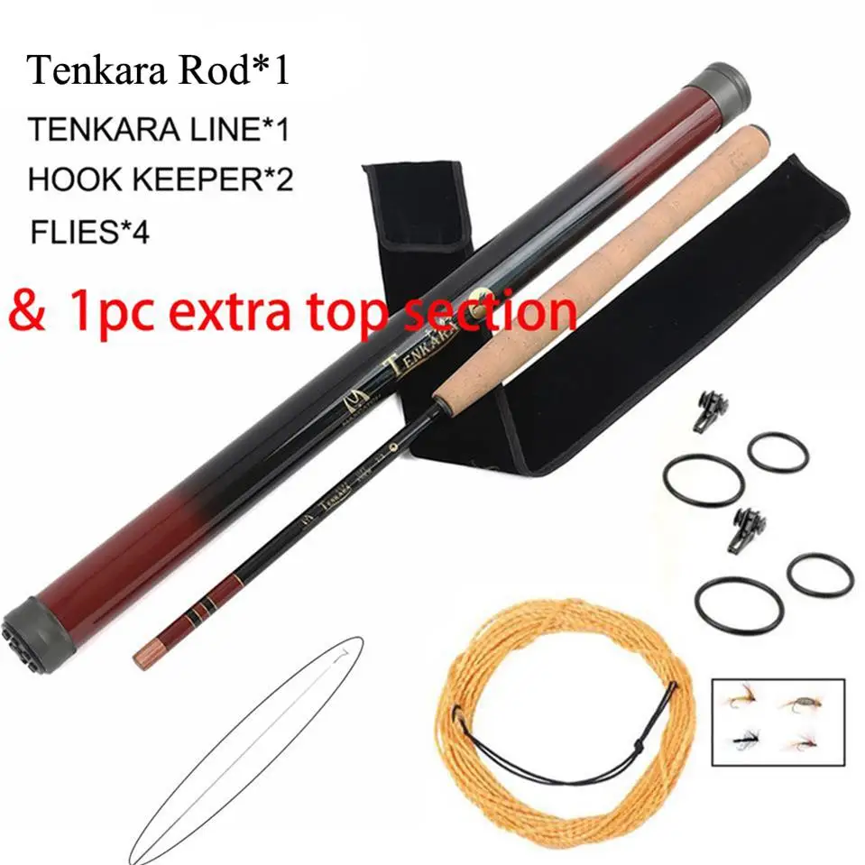 new tenkara and tip Maximumcatch 12/13FT 7:3 телескопическая Тенкара нахлыстом Удочка быстрое действие 9 сегментов удочка - Цвет: new tenkara and tip