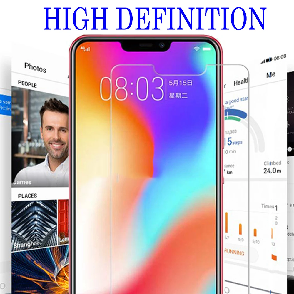 Защитное стекло для vivo y81 закаленное v9 nex s защитная пленка экрана vi vo 9v y 81 2.5D
