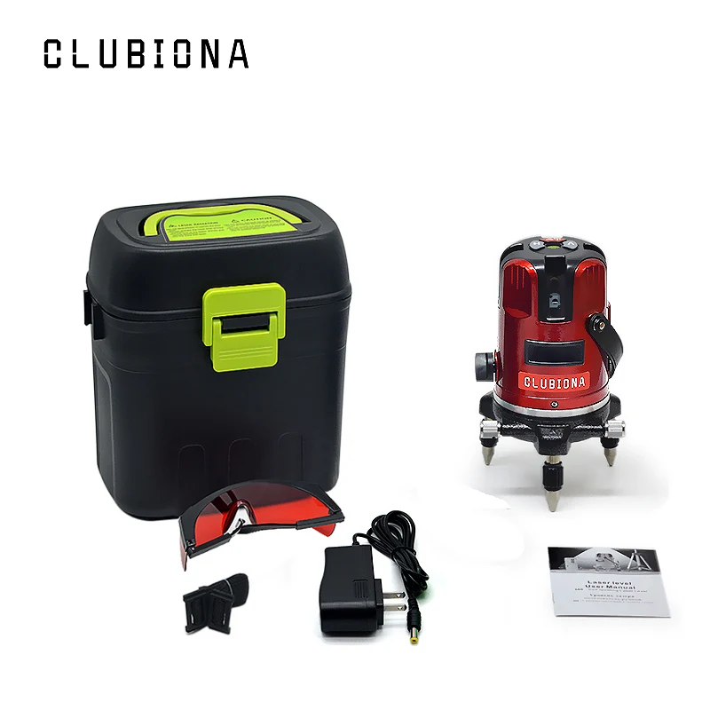США PLUG red 5 Line 6 Point 360 функция поворотного наклона самонивелирующийся крест Лазерная линия уровня