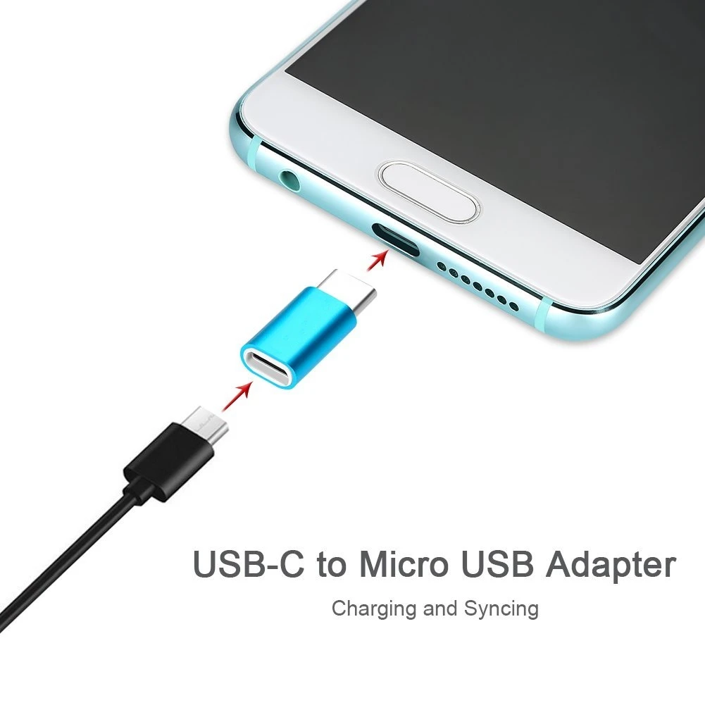 Тип C штекерным mi cro USB 2 0 Женский конвертер адаптер данных для Xiaomi A1 7 Черная Акула