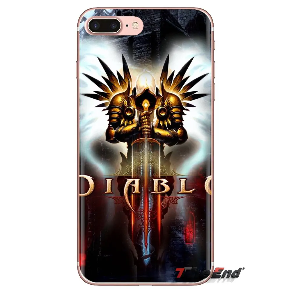 cool game Diablo 3 For Samsung Galaxy S3 S4 S5 Mini S6 S7 Edge S8 S9 S10 Plus Note 4 5 8 9 Soft Transparent Cases Covers |