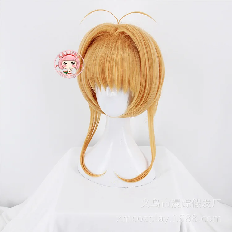Аниме Косплей карта Captor Sakura KINOMOTO Сакура парик косплей чистая волосы Хэллоуин