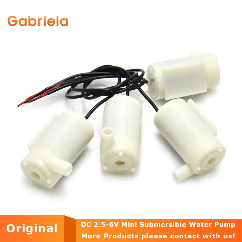 4 шт. DC 2 5 6V Низкий уровень шума бесщеточный мотор Pump120L/H Мини Микро погружной