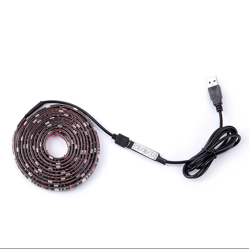 Гибкая СВЕТОДИОДНАЯ лента SMD 5050 5 в пост. Тока USB RGB для ТВ фона 50 см 1 м 2 3 4 м|usb rgb led