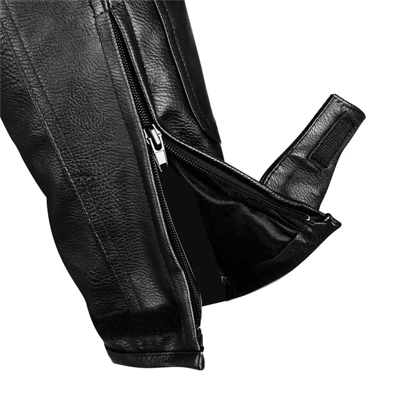 

DUHAN Motorcycle motocross racing Protective Trousers windproof Waterproof warm PU Imitation Leather riding cycling Sports Pants