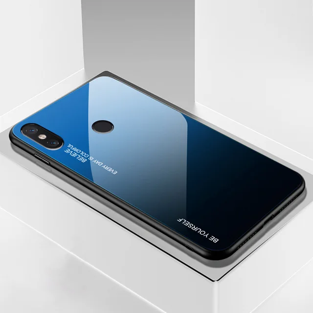 Градиент закаленное Стекло чехол для телефона для Samsung Galaxy A7 A750 J4 J6 A6 A8 плюс J8 A9 A5 A8S A9 Pro звезда принтами - Цвет: 7