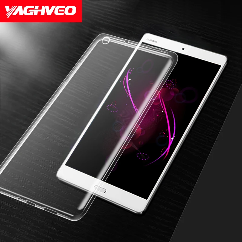 Чехол для huawei mediapad m3 10 1/m3 8 4/m3 lite дюймов прозрачный ТПУ чехол силиконовый мягкий