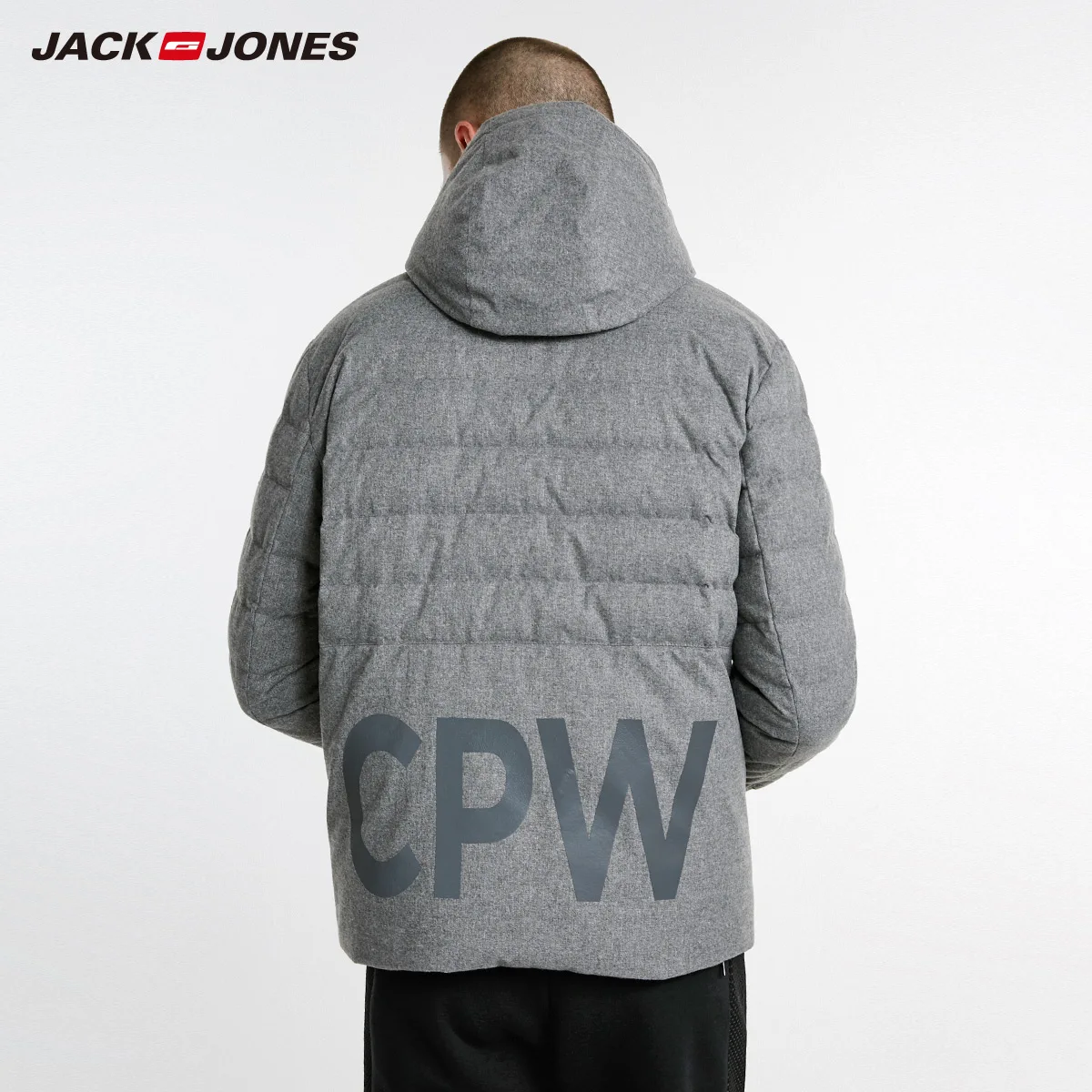 Jack Jones Мужская Съемная с капюшоном стоячий воротник короткая зимняя куртка пальто | 218312529