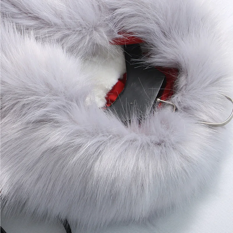 Женская куртка Ellacey длинная теплая парка из меха ягненка с воротником