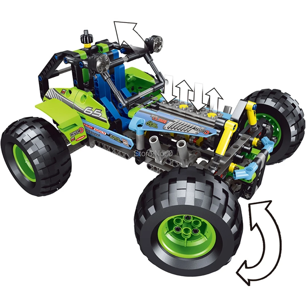 38001 494 шт technic city Внедорожный гоночный автомобиль lele 42037 строительный блок кирпичи игрушка