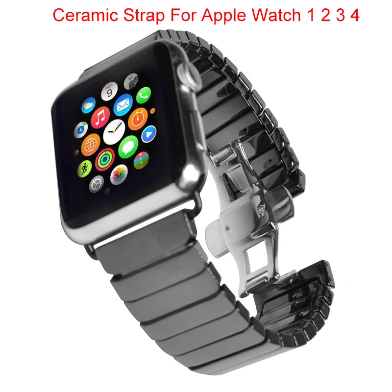 Essidi роскошные керамические часы ремешок для Apple Watch серии 4 3 2 1 38 40 мм 42 44 Смарт