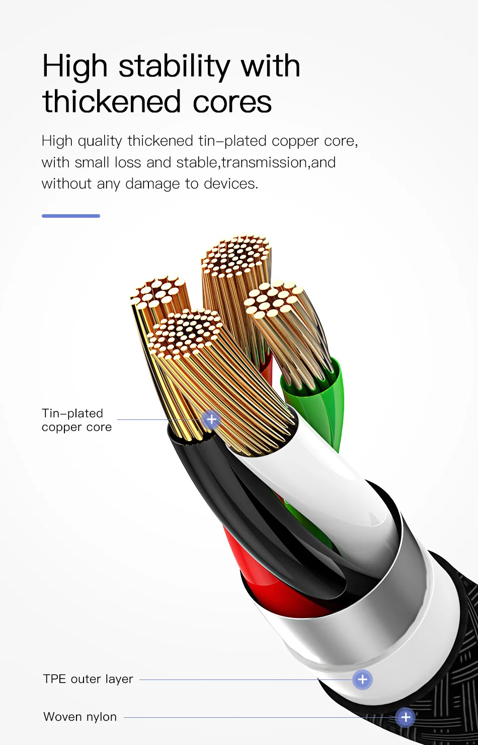 Baseus 3 в 1 USB кабель для iPhone type C Micro USB Автомобильное зарядное устройство для samsung S9 huawei зарядный кабель 3.5A провод для быстрой зарядки
