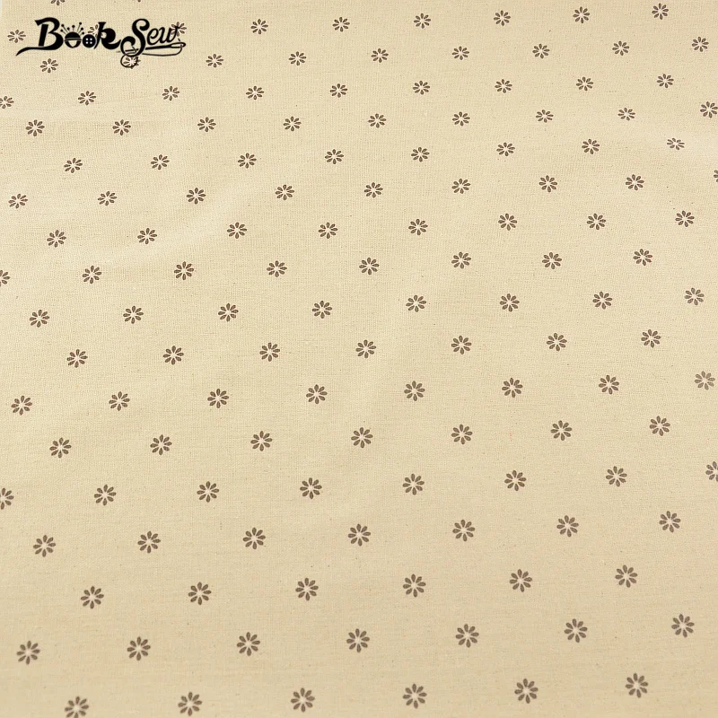 Booksew Sewing Material Tissu Home Textile Tablecloth Pillow Bag Curtain Cushion Zakka Litte Flower Design Cotton Linen Fabric|cotton linen