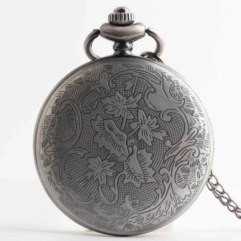 Hot Sell Antique Bat Shape Hollow Bronze Case Quartz Pocket Watch Pendant Chain Man Women Gift Watches | Наручные часы
