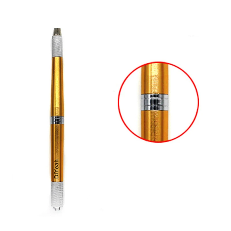 3 головки использовать микроблейдинг ручка тату машина для перманентного