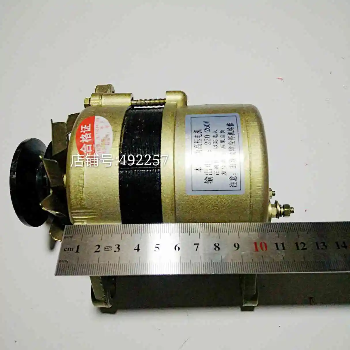 Pulley type permanent magnet 220v1500w tile small new pure copper wire package high power household alternator