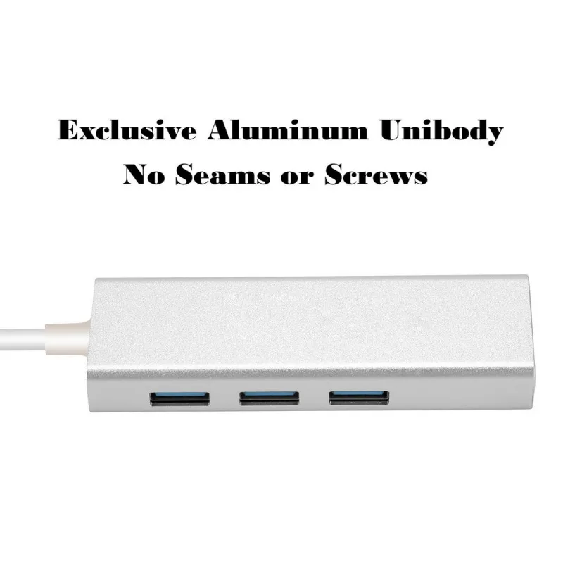 3 порта USB 0 гигабит Ethernet Lan RJ45 сетевой адаптер концентратор до 1000 Мбит/с ПК |