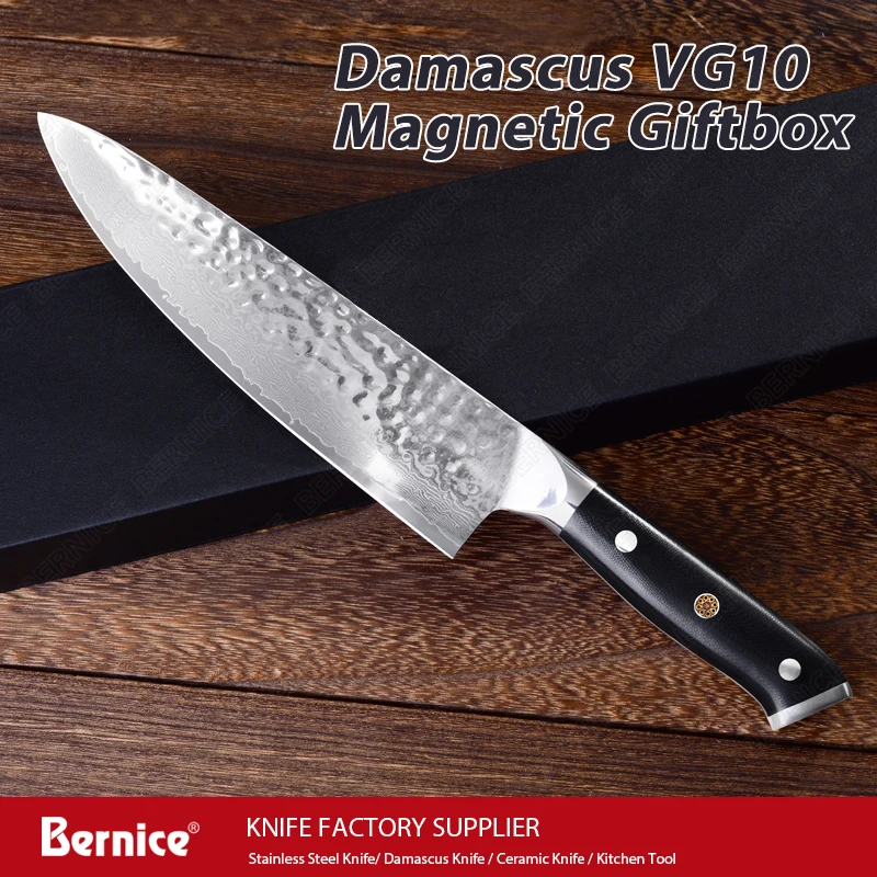japan knife 8inch professional chef knife vg10 damascus 67layers kitchen knives with pakka wood handle