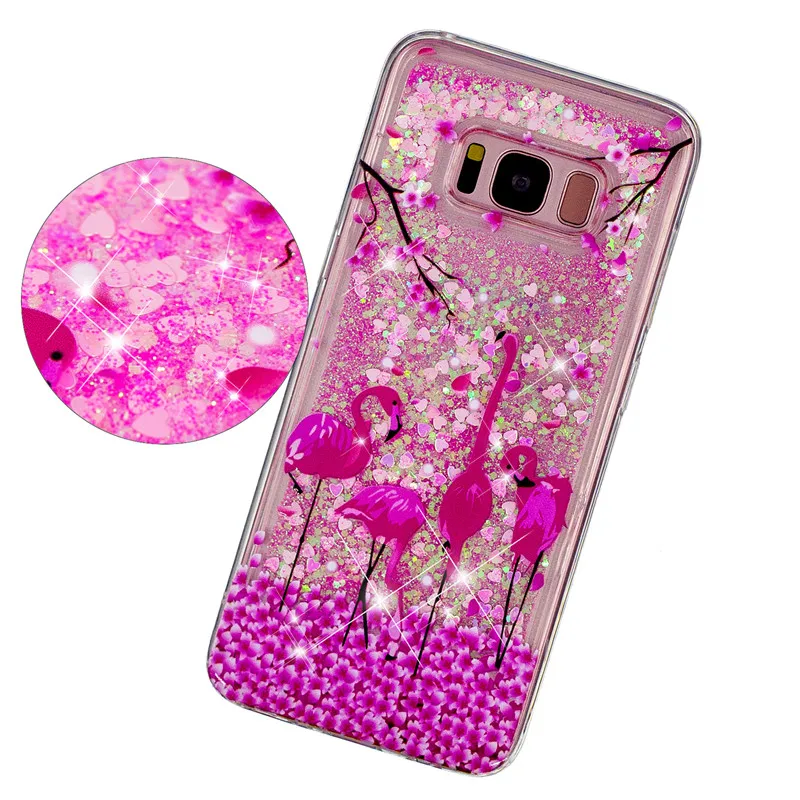 Unicorn Case on for Coque Samsung Galaxy S8 S9 Cover Plus Note 9 Soft Liquid Dynamic Anti-knock Cases |
