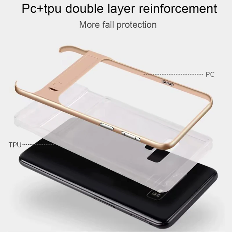 Жесткий PC + мягкая TPU чехол для samsung Galaxy Note9 Дело держатель матовая крышка