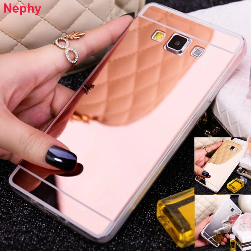 Роскошные зеркальные Чехлы для Samsung Galaxy A3 A5 A7 A8 Plus 2018 J7Neo Nxt Core J5 Prime J3 Pro J100 2015 2016 2017