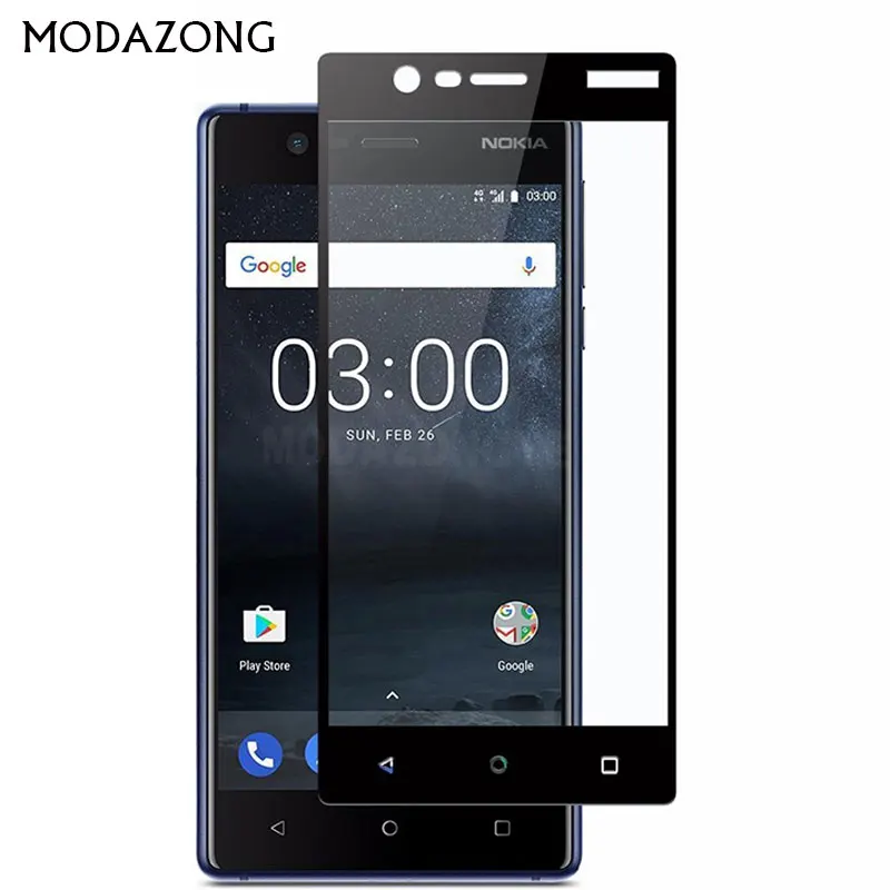 Закаленное стекло для Nokia 3 2017 Защита экрана TA 1020 1032 Nokia3 с полным